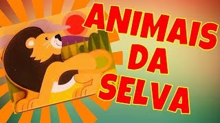 Animais da Selva  Savana  Aprender o Nome dos Animais na Educação Infantil  Vídeo Educativo [upl. by Asserac]