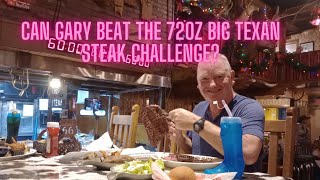 72oz Big Texan Steak Eating Challenge Can Brit Gary do it [upl. by Reahard]