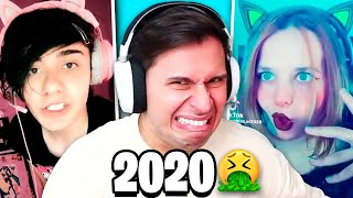 TIK TOK 2020 FUE MUY CRINGE 🤮 PARTE 2 [upl. by Acherman]