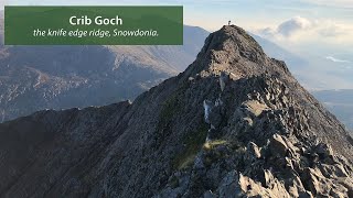 Crib Goch Ridge Scramble HD Full Ridge  Knife Edge  Pinnacles POV Footage [upl. by Neelyad]