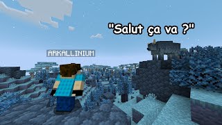 Je dois survivre dans un monde tout bleu sur minecraft [upl. by Leksehcey]