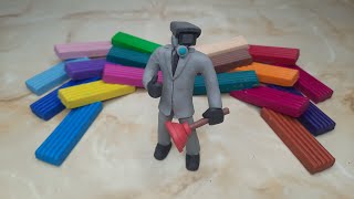 Lets Create The Plunger Cameraman from clay  Skibidi Toilet  DIY [upl. by Sicard25]