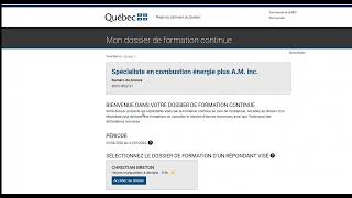 Tutoriel  Formation continue obligatoire  Comment déposer une attestation à la RBQ [upl. by Gilman50]