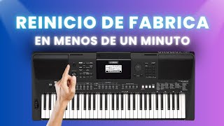 Cómo Reiniciar de fabrica Teclado Yamaha PRS E463 [upl. by Haelak193]