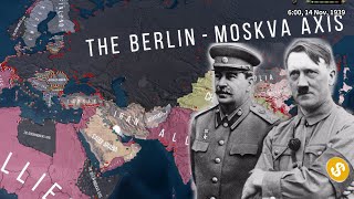 HOI4 The BerlinMoskva Axis  HOI4 Timelapse  heartsofiron4 timelapse [upl. by Gurl]