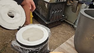 setting a new metal melting furnace ceramic rigidizer how to [upl. by Perloff253]