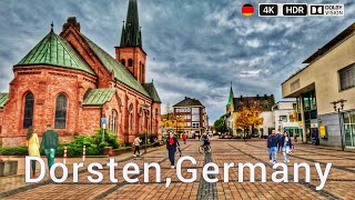 Dorsten in Deutschland Walking Tour in Dorsten Germany 4k HDR [upl. by Nasia]