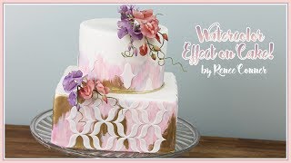 Boho Watercolor Cake  Renee Conner [upl. by Maurreen]