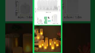 12 pcs Rechargeable LED Flameless Tealight Candles Lights [upl. by Ultann176]