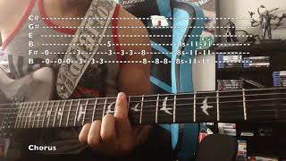 How to play Nero Forte by Slipknot with tabs [upl. by Osy758]