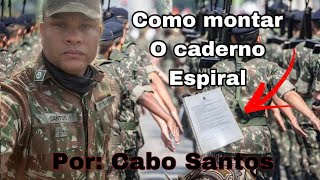 Como Montar o Caderno Militar Temporário [upl. by Repmek111]