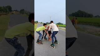 SkatingChallengeRace Your Friends in Style 🤣 skating ytshorts trending inlineskating skating [upl. by Dayiz552]