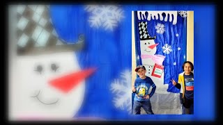 Cómo decorar una puerta Navideña ☃️🤍❄️ [upl. by Boar]