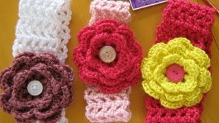 how to crochet a hairband or headband all sizes [upl. by Procto]