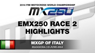 MXGP of Italy 2014 EMX250 Race 2 Highlights  Motocross [upl. by Vanderhoek]