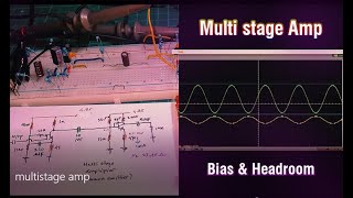 Penguat Multitahap transistor  Teknik Biasing dan Maksimalkan Headroom [upl. by Kelby103]