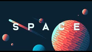 Graphic Design  Space Illustration  Adobe Illustrator Tutorial [upl. by Fasa]