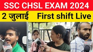 2 JULY SSC CHSL FIRST SHIFT REVIEW  TIDAY ASKED QUESTIONS IN CHSL [upl. by Tremann]