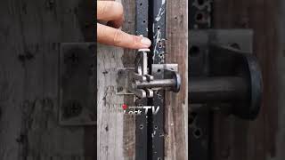 Sliding door lock latch full video  LockTV [upl. by Juditha]