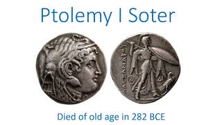 Ptolemy I Soter died of old age in 282 BCE [upl. by Enirhtak178]