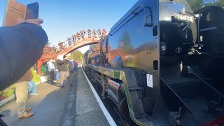 34028 “ Eddystone” Moving down to the depot at grosmont28924 [upl. by Pryor]