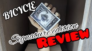 Bicycle Signature Edition Playing Cards Review [upl. by Llebana988]