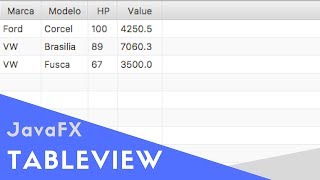 Utilizando a TableView do JavaFX [upl. by Swift]