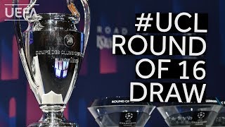 201920 UEFA Champions League Round of 16 Draw [upl. by Hoi]