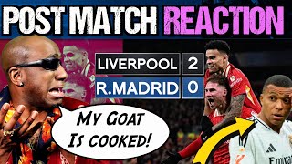 Liverpool Real Madrid REACTION Post Match Analysis  MBAPPE IS COOKED SALAH CURSE LIVES SLOT BALL [upl. by Attelahs]