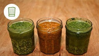 Pesto selber machen  3 mal anders  Chefkochde [upl. by Eirahcaz]