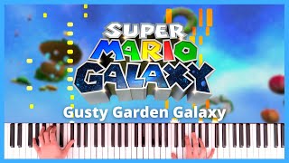 Gusty Garden Galaxy  Super Mario Galaxy  Piano Cover  Sheet Music [upl. by Arvonio]