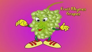 Grapes Rhyme  Fruit Rhymes for Children  Nursery Rhymes for Kids  Most Popular Rhymes HD [upl. by Niveb]