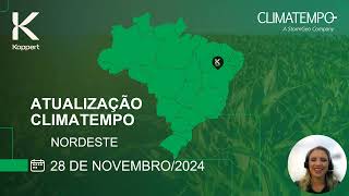 Previsão do tempo Nordeste  281124  Koppert amp Climatempo [upl. by Retrak487]