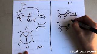 MCAT Ochem Lecture E1 vs E2 [upl. by Atekram]