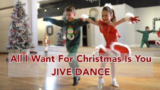 All I Want For Christmas Is You  Jive Dance by Mark Tovmasyan amp Stella Brinkerhoff [upl. by Moe364]