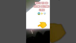 FALLING LIGHTNING STRIKE 😱🌩⚡ nature vibeful musicgenre viral  lightning scary trending yt [upl. by Hardner]