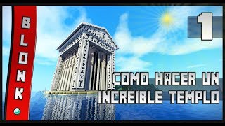 Como Construir Un ÉPICO Templo En Minecraft  1 [upl. by Marillin999]