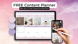 FREE Content Planner Limited Time ONLY Plan ALL Your Social Media in Google Sheets [upl. by Nhoj]