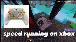 SPEED RUN gameplay on xbox Roblox Bedwars [upl. by Garin690]