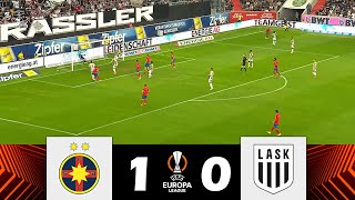 FCSB vs LASK 10  UEFA Europa League Playoffs 202425  Match Highlights [upl. by Enitsyrhc]