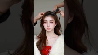 Beautiful Korean hairstyle for photoshoot 🌈hairstyle trending viralshort short youtubeshorts [upl. by Odlavu]