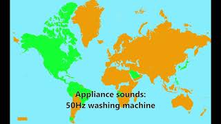 Sound comparison of 50Hz vs 60Hz electrical systems [upl. by Kalinda]