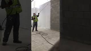 HOW TO APPLY BLOCK FILLER  THE EASY WAY TO APPLY BLOCK FILLER  PREPPING CINDER BLOCK FOR PAINT [upl. by Cailean463]