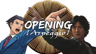 Phoenix Wright Ace Attorney opening with JudgmentJudge Eyes intro song [upl. by Blankenship]