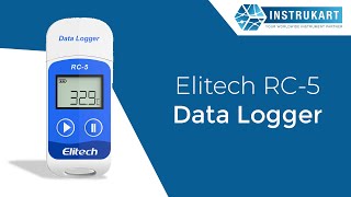 Elitech RC5 Data Logger  Temperature Data Logger  Instrukart [upl. by Lacie]