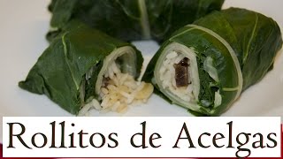 Rollitos de Acelgas Las Recetas del Hortelano [upl. by Ahsatsan]