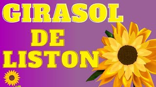 Hermoso GIRASOL de Liston ETERNO 🌻✅ ▶ como hacer girasoles de liston  Flores eternas Rosa de Liston [upl. by Anoli483]