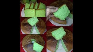 Resep Chiffon Pandan Cakekue sifon [upl. by Rialb]