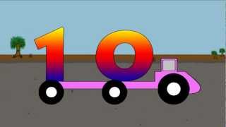 Vids4Kidstv  Number Trucks [upl. by Athalie]