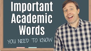 25 Academic Words You Need to Know  Perfect for University IELTS or TOEFL [upl. by Paryavi]